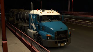 [ATS 1.49] Mack Anthem, from Oxnard (CA) to Phoenix (AZ). Realistic Driving.