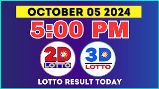 5PM EZ2 & Swertres October 05, 2024 | Lotto Result