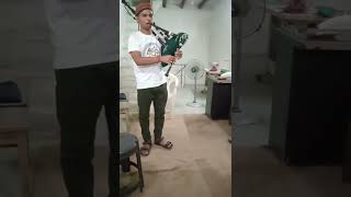 garhwali marrege mangal play beginner on bage pipe