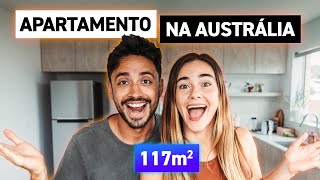 Tour pelo nosso apartamento de 2 quartos na Austrália