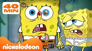 Губка Боб | Марафон операций Губки Боба | 40 минут | Nickelodeon Cyrillic