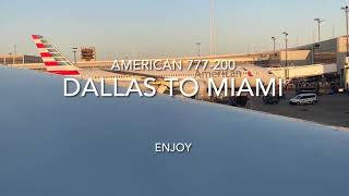 American 777 from DFW to MIA