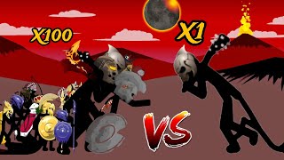 100 Of Every Units Vs God Mod Final Boss | Stick War Legacy