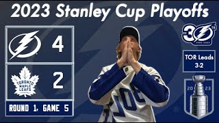 Lightning vs Maple Leafs ROUND 1, GAME 5 Fan Reaction | 2023 Stanley Cup Playoffs