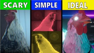 CHIKEN SONG battle SCARY vs SIMPLE vs IDEAL