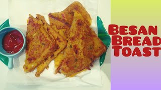 Besan Bread Toast Recipe | Besan Toast Recipe #shorts #viral #breadtoast #breakfast #healthy #yummy