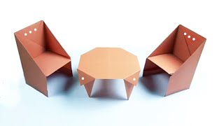 HOW TO MAKE CHAIR AND TABLE |  ORIGAMI PAPER CRAFT 2020