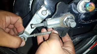 How To Fix Yamaha YBR Bike Rear Tyre Wobbling And Wheel Balancing