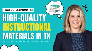 Texas 2036 talks high-quality instructional materials