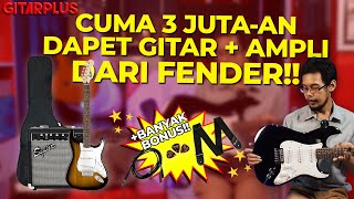 CUMA 3 JUTA-AN DAPET AMPLI + GITAR DARI FENDER! || SQUIER BULLET STRATOCASTER GUITAR PACK REVIEW