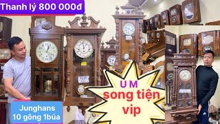 Song tiện U M siêu hiếm, Junghans 10g10b 2 bài nhạc, đồng hồ chơi 4 bài nhạc