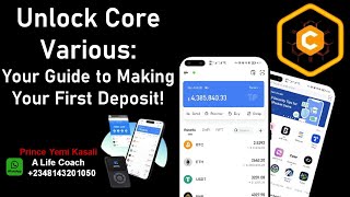 Unlock Core Various: Your Guide to Making Your First Deposit!