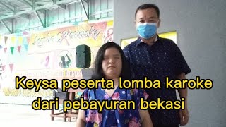 keysa,peserta lomba karaoke food festifal rengasdengklok karawang,penyandang disabilitas.