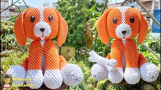 3d origami puppy , paper puppy stuffed , cute puppy toy