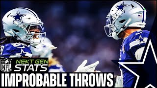 5 Dak Prescott Improbable Completions vs the Lions - Next Gen Stats