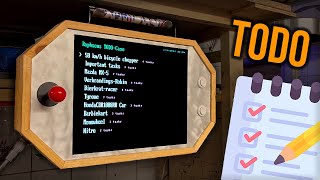 Building an overcomplicated TODO list with an old computer screen