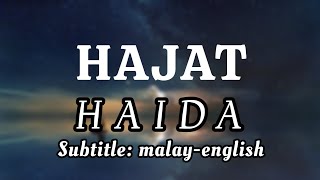 HAJAT || HAIDA || Terjemahan (translation) melayu-inggeris