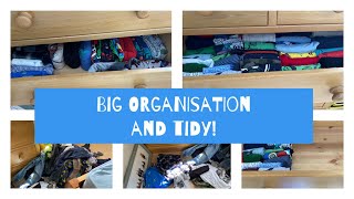 Organisation Motivation! - Tidy and Organise my Sons Clothes For Summer 2021 space saving tips!