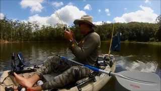 KAYAK FISHING TARGETING STOCKED AUSTRALIAN BASS 2015 Sunshine Coast Floods