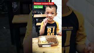 Mukbang Chicken Steak Saus Jamur Enak Banget#Shorts | Rafassya21 Official