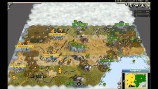 CIV5 AI Battle: The Broken Mountain Line