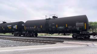 UP 7687 Leads Westbound Manifest Train Passes Through Beaumont CA