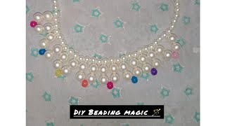 Easysteps beads nacelash Beaded jewellery tutorials #shortvideo #youtubeshorts #viralvideo #trending