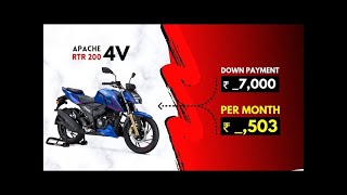 Tvs APACHE RTR 200 4V RACE EDITION  AT JUST 5000 DOWNPAYMENT 💫💫#tvsapachertr2004v #tvs