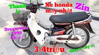 Xe Dream Thái Máy Nhật Honda tem lửa 1999 Zin giá thanh lý chỉ từ 3-4triệu giao hàng tận nhà gtđđ