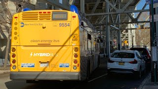 MTA New York City Bus | 2021 New Flyer XDE40 #9554 Audio Recording