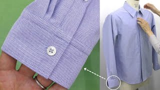 Tips and Tricks for sewing Cuffs on a Men's Button Down Shirt