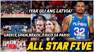 Justin Brownlee MYTHICAL FIVE sa OQT Brazil,Greece,Spain,P. Rico sa PARIS OLYMPIC!