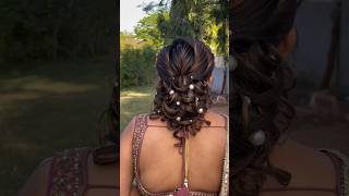 Trending Hairstyle || messy bun || bookings🤙8050340612 #hairstyle #highlookbridalhairlook #trending