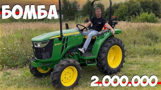 Классика по-американски... Минитрактор John Deere 3036E, лучше 1 раз увидеть чем 100 раз услышать