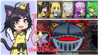 Beating Paladin Neko without Awakening the Units | Gacha World Boss Fight