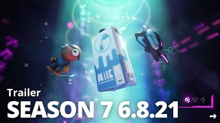 Fortnite SEASON 7 6.8.2021 Teaser 1 = FISH, MILK, ALIEN GUN? (Movie Trailers | Season 7)