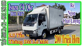 Xe Tải Cũ Isuzu 2.5 Tấn Qkr Đời 2017 Ga Cơ Thùng Kín 3.5 Mét Composite Inox 304 | Thế Giới Xe Cũ.