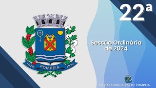 22ª Sessão Ordinária de 2024