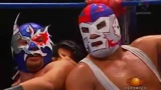 LA PARK ES ABUCHEADO POR EL PUBLICO UNIVERSO 2000,BLACK WARRIOR,AVERNO VS LA PARK,DR WAGNER,MISTICO