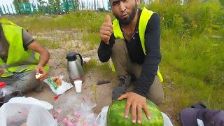 Кор дар Дашти майдон ПОЕЗД 🚆 ДАМ МЕКНЕМ ранги хонайи худмон  КАДИМ ОБЕДА