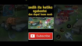 BAHAGIA DI AWAL BERAKHIR DENGAN EMOSI - KETIKA RANK DAPET TEAM NOOB #SHORTS