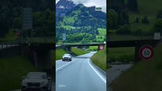 Travelling in green Valley Switzerland Swiss #shorts #travelholic #switzerland #subscribe