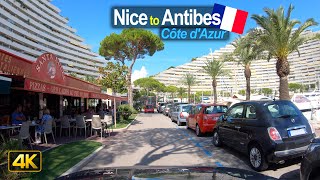 Driver's View: Nice to Antibes on the French Riviera, France 🇫🇷