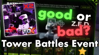 My Thoughts On TDX Tower Battles Event..