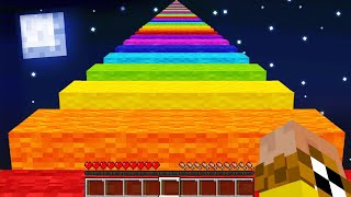 САМАЯ БОЛЬШАЯ В МИРЕ РАДУЖНАЯ ДОРОГА МАЙНКРАФТ! Rainbow Road Minecraft