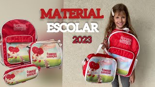 KIT ESCOLAR DO AMADO CORAÇÃO | Meu Primeiro Dia de Aula | Montando meu material escolar 2023