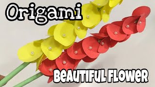 DIY - How To Make Bautiful Paper Flower I Cara Buat Bunga Cantik dari Kertas Origami | Paper Craft