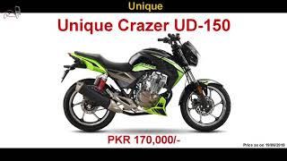 unique bike price in pakistan 2019 | wheelers.pk