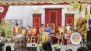 No panic when you lose a stick while drumming on stage for dragon dance