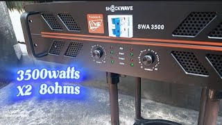 NEW MODEL SHOCKWAVE POWER AMPLIFIER 3500WATTS